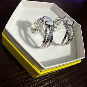 That’s a Wrap Bomb party BP Hoops OG MSRP $116 Earrings Rhodium Plating